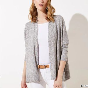 LOFT | Shimmer Open Poncho Sweater